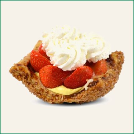 Aardbeienschelpje slagroom