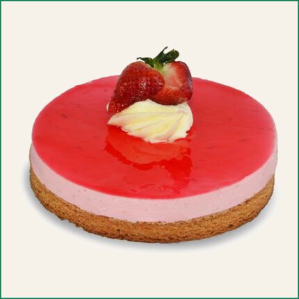Aardbeienbavaroisetaartje